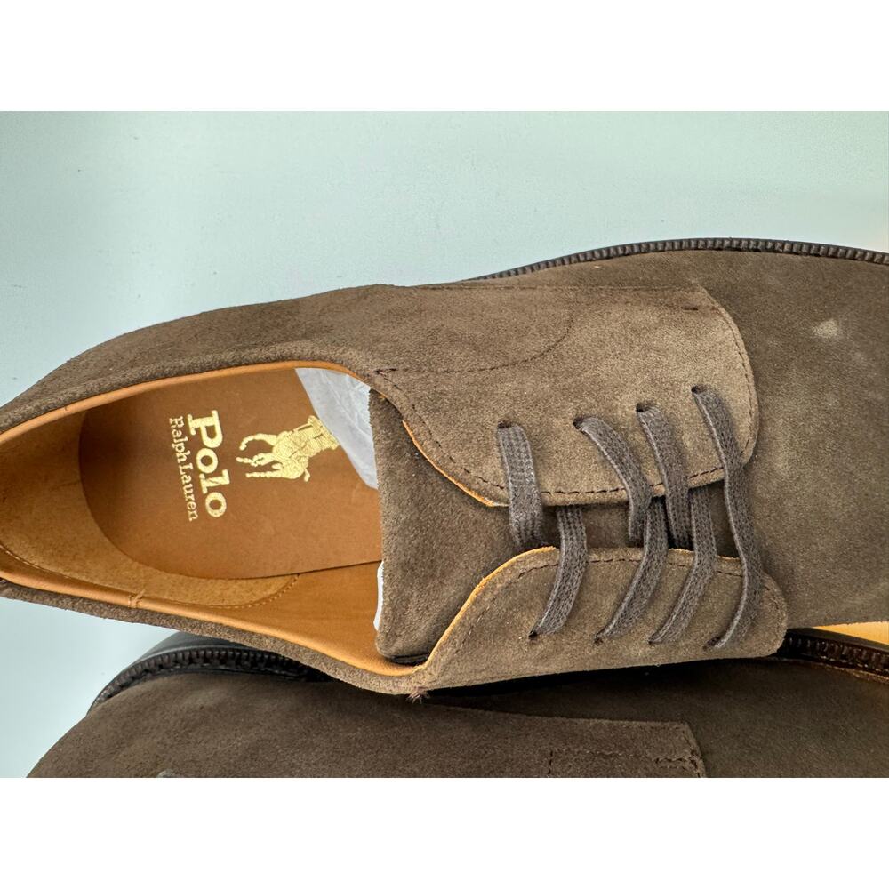 Polo Ralph Lauren Asher Men's Brown Suede Derby Dress Shoe 7D NWT - Picture 9 of 9